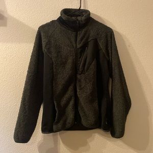 Columbia gray zip up fleece jacket size small